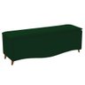 Calçadeira Estofada Yasmim 140cm Casal Suede Verde - 1