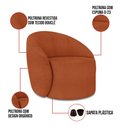 Ver imagem 3 de Poltrona Decorativa Orgânica Lua Bouclê Terra D03 - D’Rossi