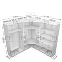 Ver imagem 3 de KIT CLOSET MODULAR M75.2021.B (M101,113,114) CASA QUARTO MUNDI MOVEIS