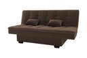 Ver imagem 2 de Sofá Cama Esmeralda Veludo Marrom E426 - Matrix