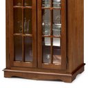 Ver imagem 4 de Cristaleira com Espelho 2 Portas e 4 Prateleiras em Vidro com Led 2036el Linz Móveis