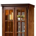 Ver imagem 3 de Cristaleira com Espelho 2 Portas e 4 Prateleiras em Vidro com Led 2036el Linz Móveis