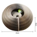 Ver imagem 4 de Arranhador Magico Gato Pet Felino Bola Guizo Brinquedo Interativo Dobravel Multi Formas Lazer Divers