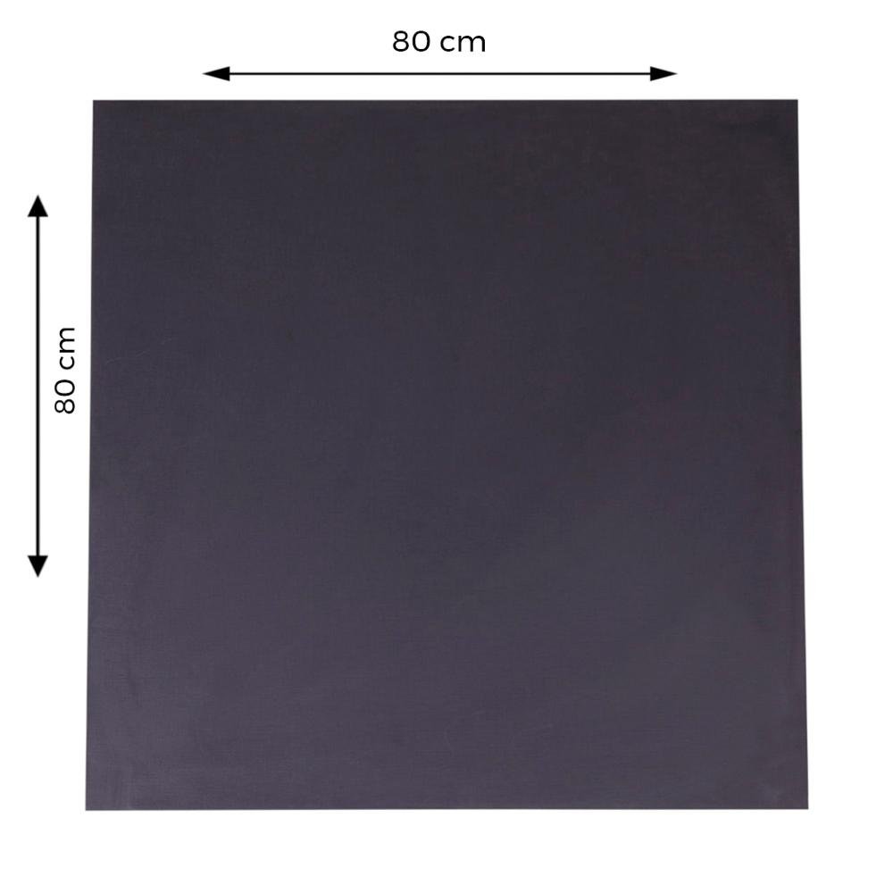 Mesa de Jantar Quadrada 80 cm Tampo Preto em MDP Base Beta Bistrô - 5
