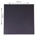 Ver imagem 5 de Mesa de Jantar Quadrada 80 cm Tampo Preto em MDP Base Beta Bistrô
