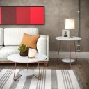 Ver imagem 1 de Conjunto Mesa de Centro e Lateral Liz:Branco