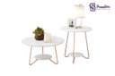 Ver imagem 2 de Conjunto Mesa de Centro e Lateral Liz:Branco