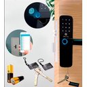 Ver imagem 2 de Fechadura Eletrônica Digital Biometria Senha Cartão App Wifi