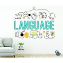 Ver imagem 1 de Adesivo de Parede Para Escola de Inglês Language
