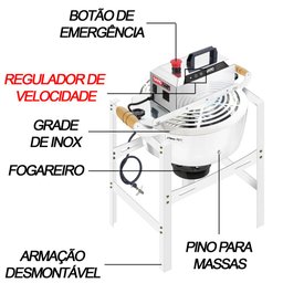 Misturela Cozedeira para Fogão com Fogareiro até 21 Litros Bivolt Cozinha Saro - 3