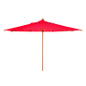 Guarda Sol Ombrelone Gigante 4m Madeira Maciça Resistente:vermelho - 1
