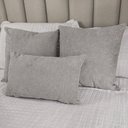 Ver imagem 2 de Kit 3 Capas Almofada Baguete Bouclé Quadradas e Retangular Zíper Invisível, Texturizado