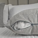 Ver imagem 7 de Kit 3 Capas Almofada Baguete Bouclé Quadradas e Retangular Zíper Invisível, Texturizado