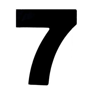 Número 7 em Acm Preto 185mm - 685-7 - Numeral