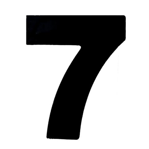Número 7 em Acm Preto 185mm - 685-7 - Numeral