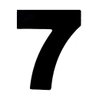 Número 7 em Acm Preto 185mm - 685-7 - Numeral - 1