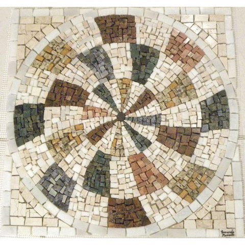Rosone Mosaico Contemporâneo Colore Mossi I Tamanho 130cm