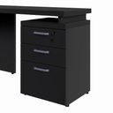 Ver imagem 5 de Mesa para Escritório em L Mesa Escritório Gaveteiro 3 Gavetas 170cm Preto F5 Office