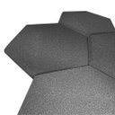 Ver imagem 3 de Kit C/ 10 Espuma Acustica Hexagonal 30x2cm Auto Extinguível Tratamento Acústico Estúdio Colmeia