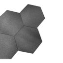 Ver imagem 2 de Kit C/ 10 Espuma Acustica Hexagonal 30x2cm Auto Extinguível Tratamento Acústico Estúdio Colmeia