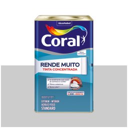 Tinta Acrílica Rende Muito 16 Litros Cinza Alpino Fosco Coral - 1