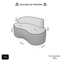 Ver imagem 6 de Sofá Curvo 2 Lugares Feijão Forma Orgânica Bouclé