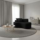 Ver imagem 2 de Sofá Curvo 2 Lugares Feijão Forma Orgânica Bouclé
