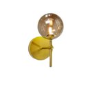 Ver imagem 7 de Arandela Moderna Jabuticaba Dourada Globo Bola de Vidro Arevo Iluminação FUMÊ