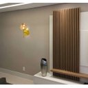 Ver imagem 5 de Arandela Moderna Jabuticaba Dourada Globo Bola de Vidro Arevo Iluminação FUMÊ