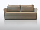 Ver imagem 3 de Sofá 03 Lugares Elis_ma Se Transforma em Sofá Cama Resistente e Confortável em Sued Bege