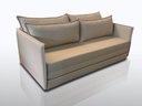 Ver imagem 2 de Sofá 03 Lugares Elis_ma Se Transforma em Sofá Cama Resistente e Confortável em Sued Bege