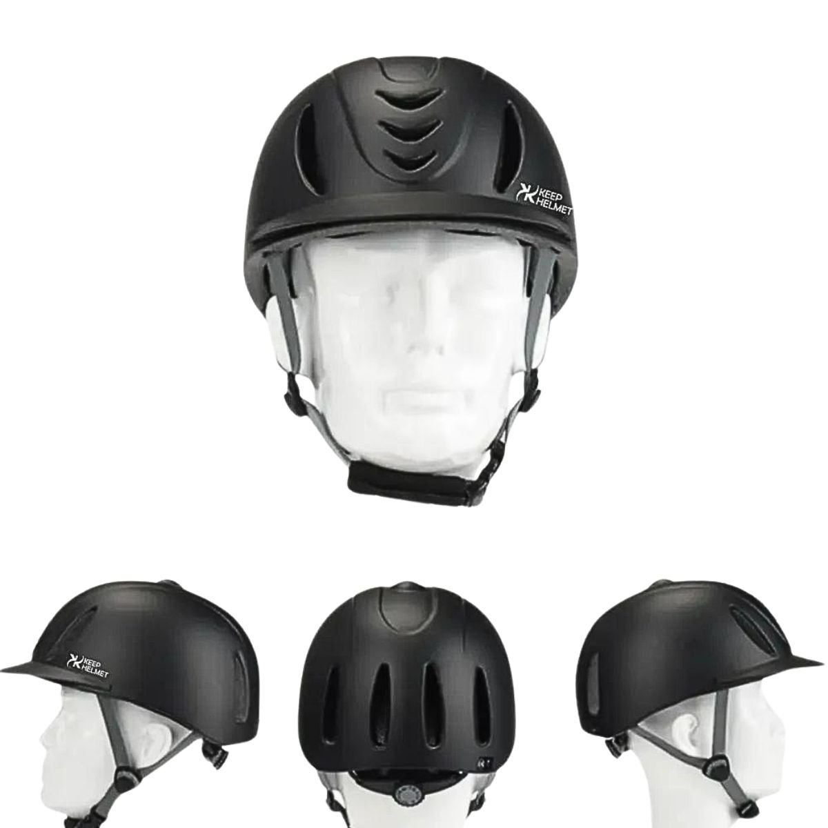 Capacete para Equitação Ajustável Keep Roping Preto - 4