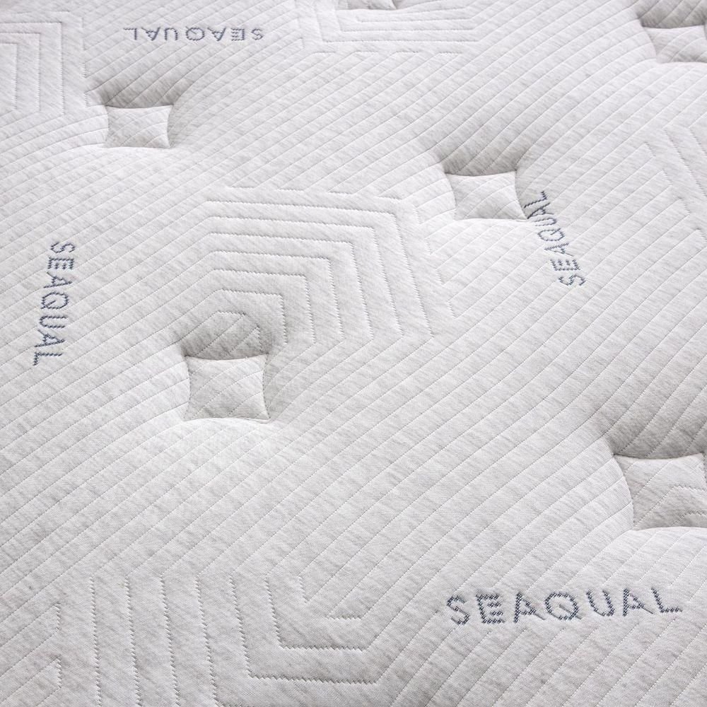 Cama Box Queen com Colchão Herval C1663 Molas Ensacadas 158x198x75cm Ms Courino Branco - 5