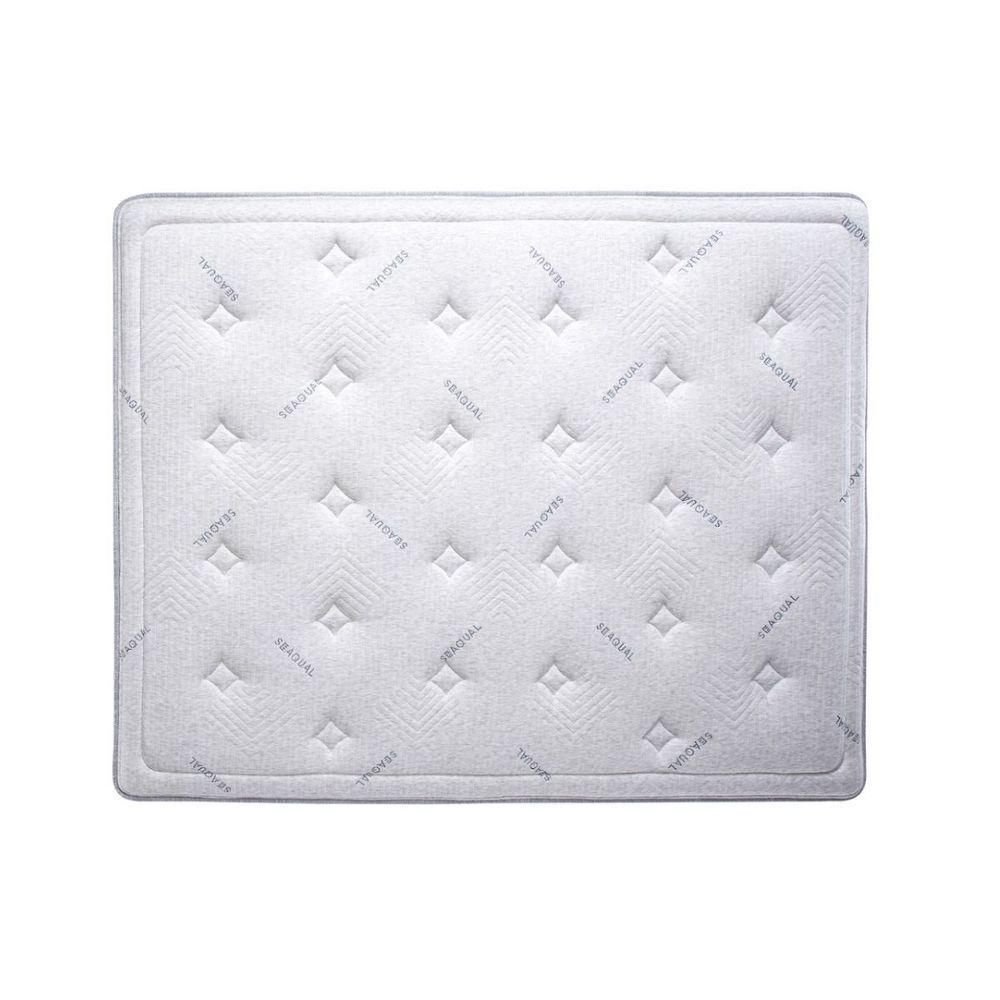 Cama Box Queen com Colchão Herval C1663 Molas Ensacadas 158x198x75cm Ms Courino Branco - 4