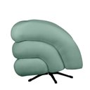 Ver imagem 7 de Kit 2 Poltrona Decorativa Micheli Giratória e Balanço Veludo