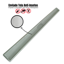 Ver imagem 5 de Ralo Linear 1 metro x 5cm Invisível Banheiro Inox Oculto 2 em 1 Coletor Branco Saídas 40mm com Tela 