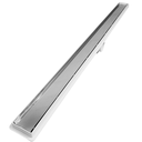 Ver imagem 3 de Ralo Linear 1 metro x 5cm Invisível Banheiro Inox Oculto 2 em 1 Coletor Branco Saídas 40mm com Tela 