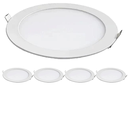 Ver imagem 1 de Kit 5 Painel Led Redondo Embutir 12w 3000k Bivolt Foxlux
