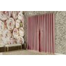 Cortina Sala Imperio Renda 3,00x2,70 Tecido Oxford Ilhós - Vermelho - 1