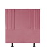 Cabeceira Estofada Cama Casal 140 cm Grécia A01 Suede Rosa - 1