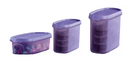 Ver imagem 2 de Tupperware Kit Modular Oval 3 Peças Lilas Tupperware Kit Modular Oval 3 Peças Lilas