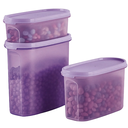 Ver imagem 1 de Tupperware Kit Modular Oval 3 Peças Lilas Tupperware Kit Modular Oval 3 Peças Lilas