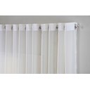 Ver imagem 2 de Cortina Sala Quarto Voal Liso Delicate 400x2,80 Transparente:palha