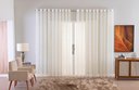 Ver imagem 1 de Cortina Sala Quarto Voal Liso Delicate 400x2,80 Transparente:palha