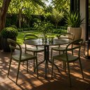 Ver imagem 6 de Jogo 6 Cadeiras Plásticas Tramontina Summa Lia Verde Oliva sem Braços Empilhável Jardim Cozinha