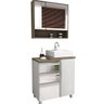 Gabinete para Banheiro com Espelheira Balcony Torino 70 (Não acompanha torneira) - 2