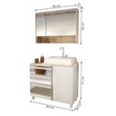 Ver imagem 3 de Gabinete para Banheiro com Espelheira Balcony Torino 90 (não Acompanha Torneira)