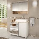 Ver imagem 1 de Gabinete para Banheiro com Espelheira Balcony Torino 90 (não Acompanha Torneira)