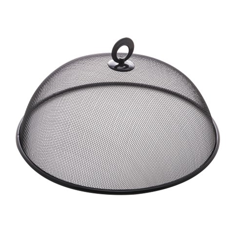 Tela de Metal Protetora de Alimentos Preta 30cm Lyor
