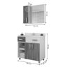 Gabinete para Banheiro com Espelheira Balcony Ônix 80 (Não acompanha torneira) - 2
